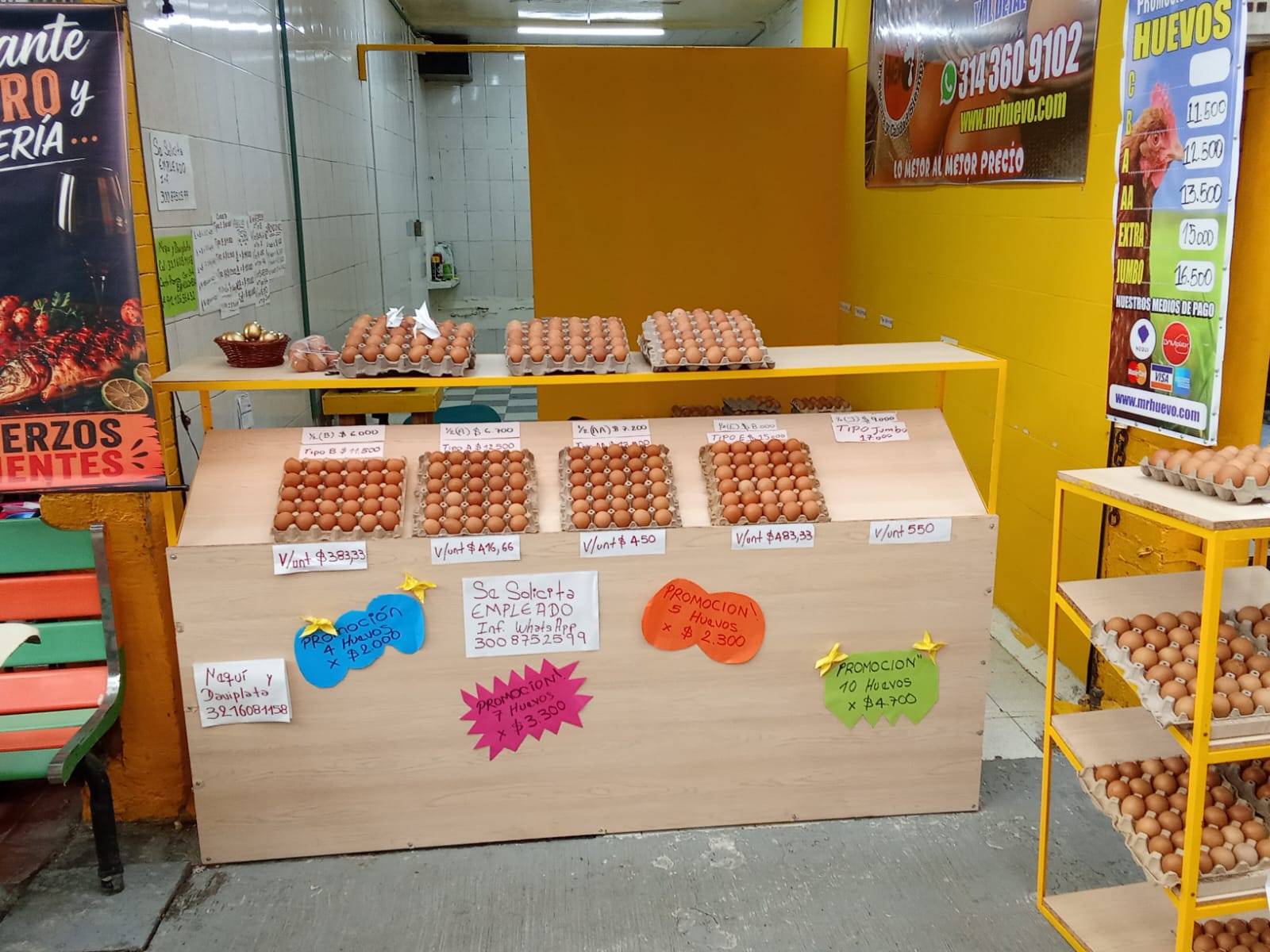 Distribución confiable de huevos frescos para negocios y hogares en Bogotá